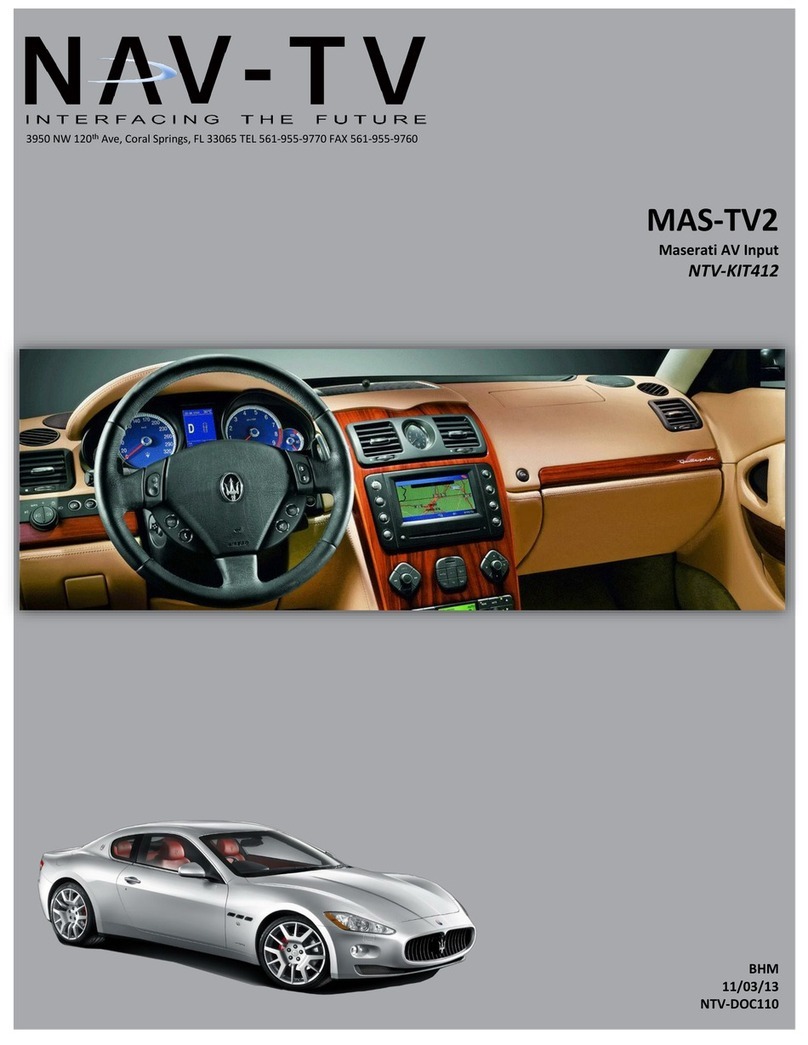 Nav TV MAS-TV2 Install manual Nav TV MAS-TV2 Install manual