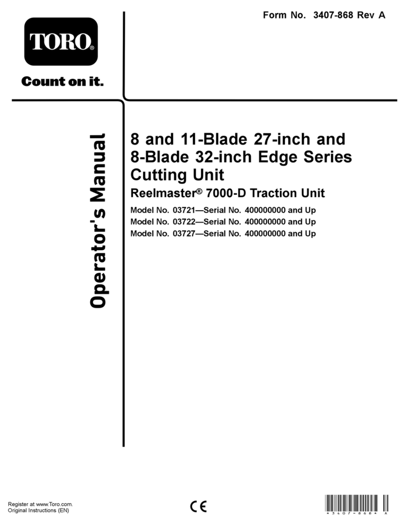 Toro Edge Series Operator's manual