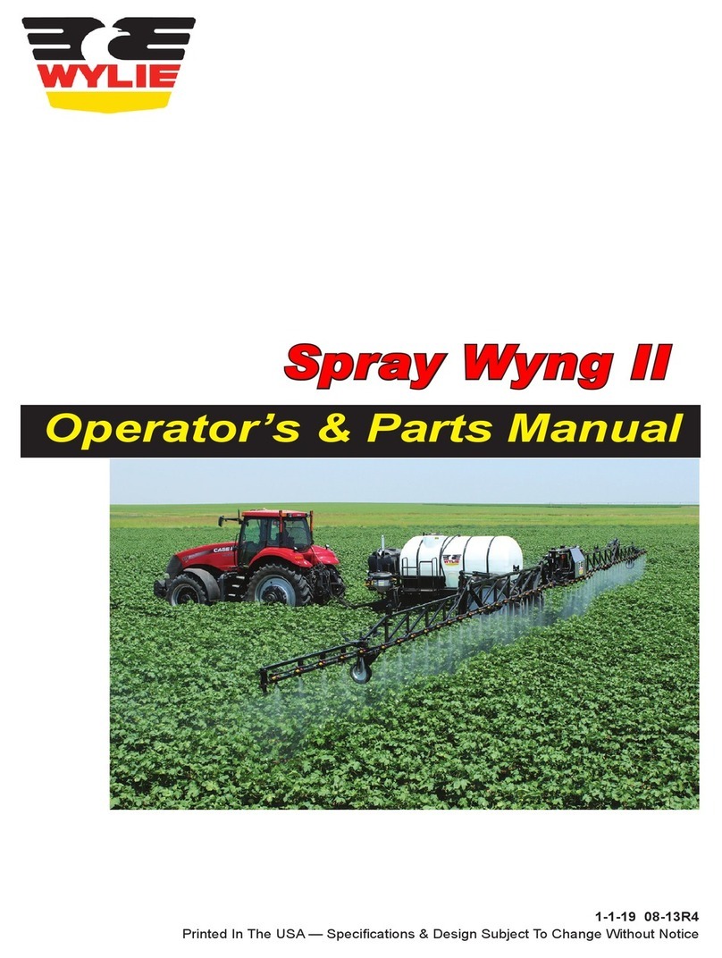 Wylie Spray Wyng II Operator's & parts manual