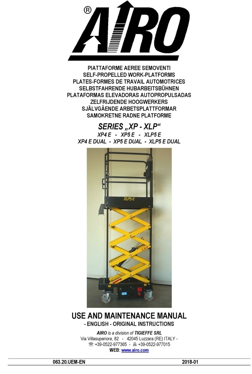 Airo XP Series Use and maintenance manual