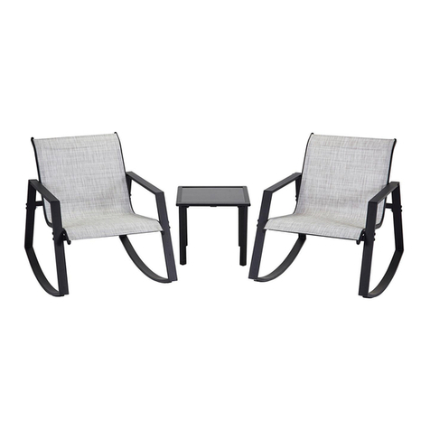 Royalcraft Aruba 3 Piece Bistro Rocker Set User manual Royalcraft Aruba 3 Piece Bistro Rocker Set User manual