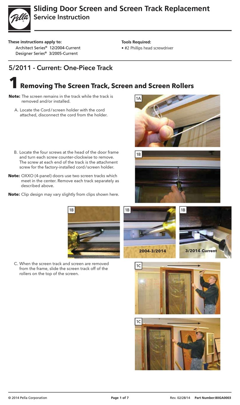 Pella architect series Service instruction Pella architect series Service instruction