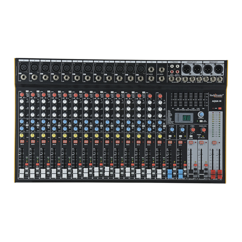 Studiomaster Professional AQUA Series instruction manual