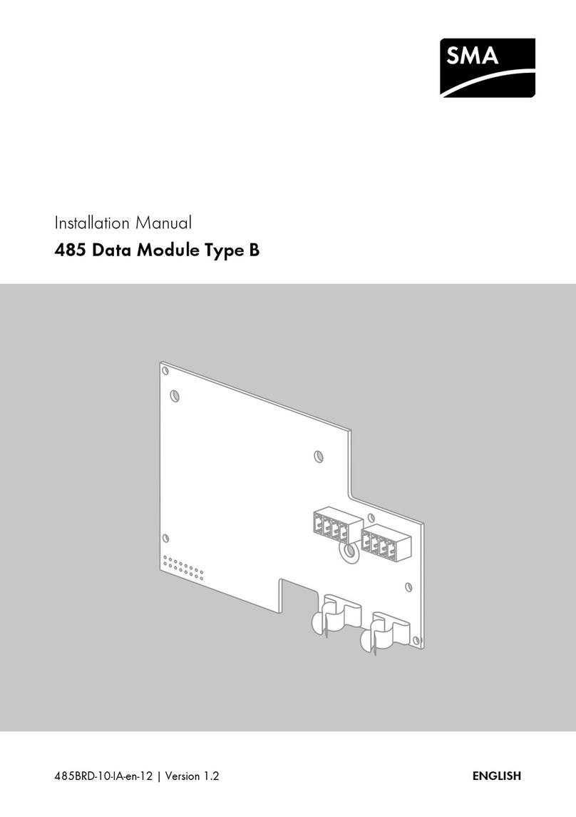 SMA 485 User manual SMA 485 User manual