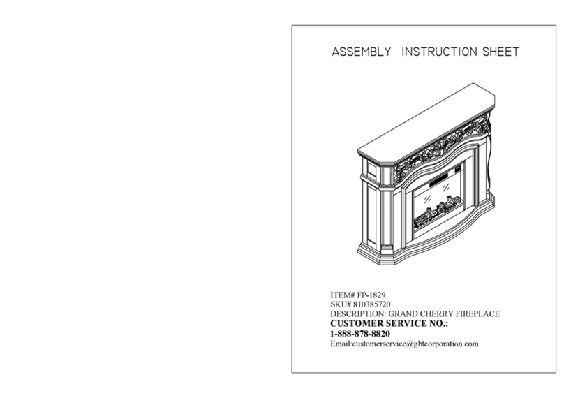 Big Lots GRAND CHERRY FP-1829 Assembly instruction sheet