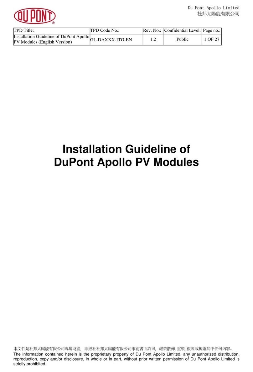 Dupont Apollo INSTALLATION GUIDELINE