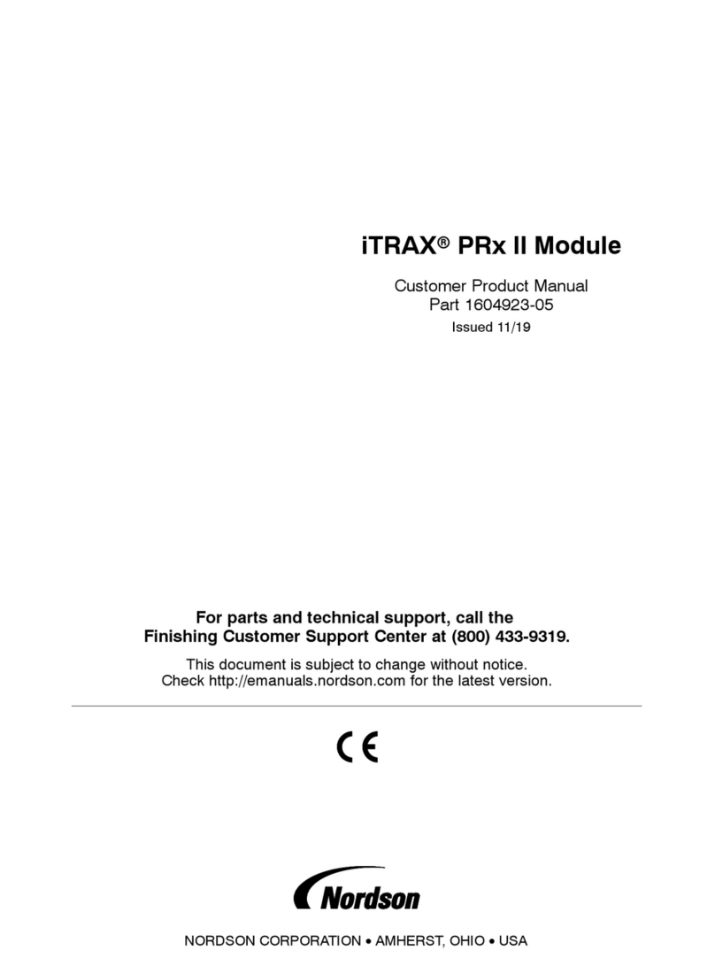 Nordson iTRAX PRx II Customer product manual