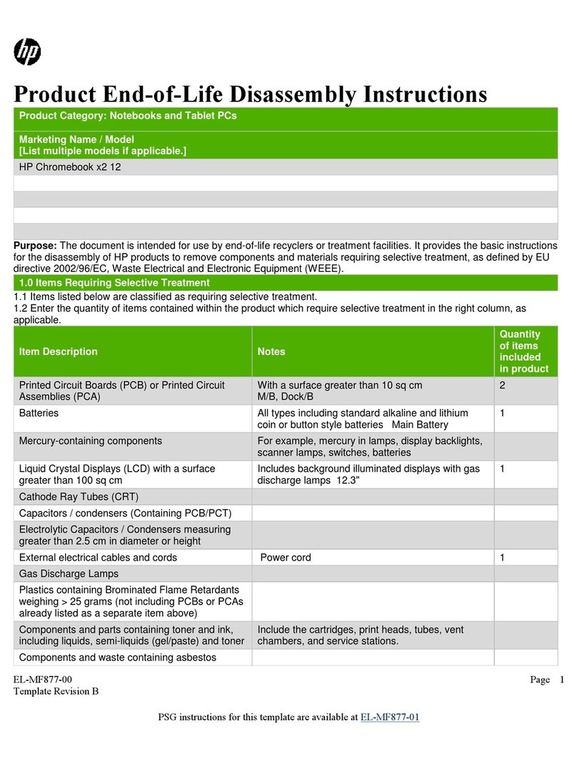 HP Chromebook x2 12 Installation instructions