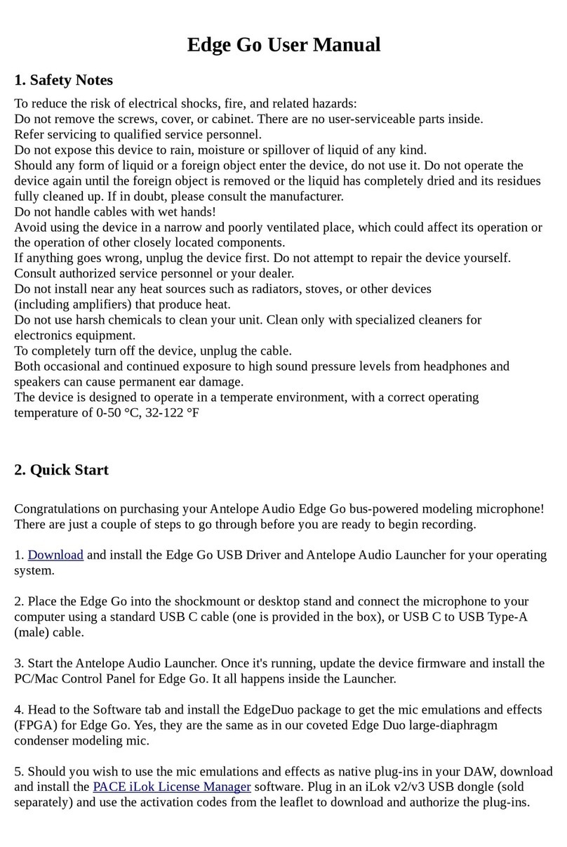 Antelope Edge Go user manual