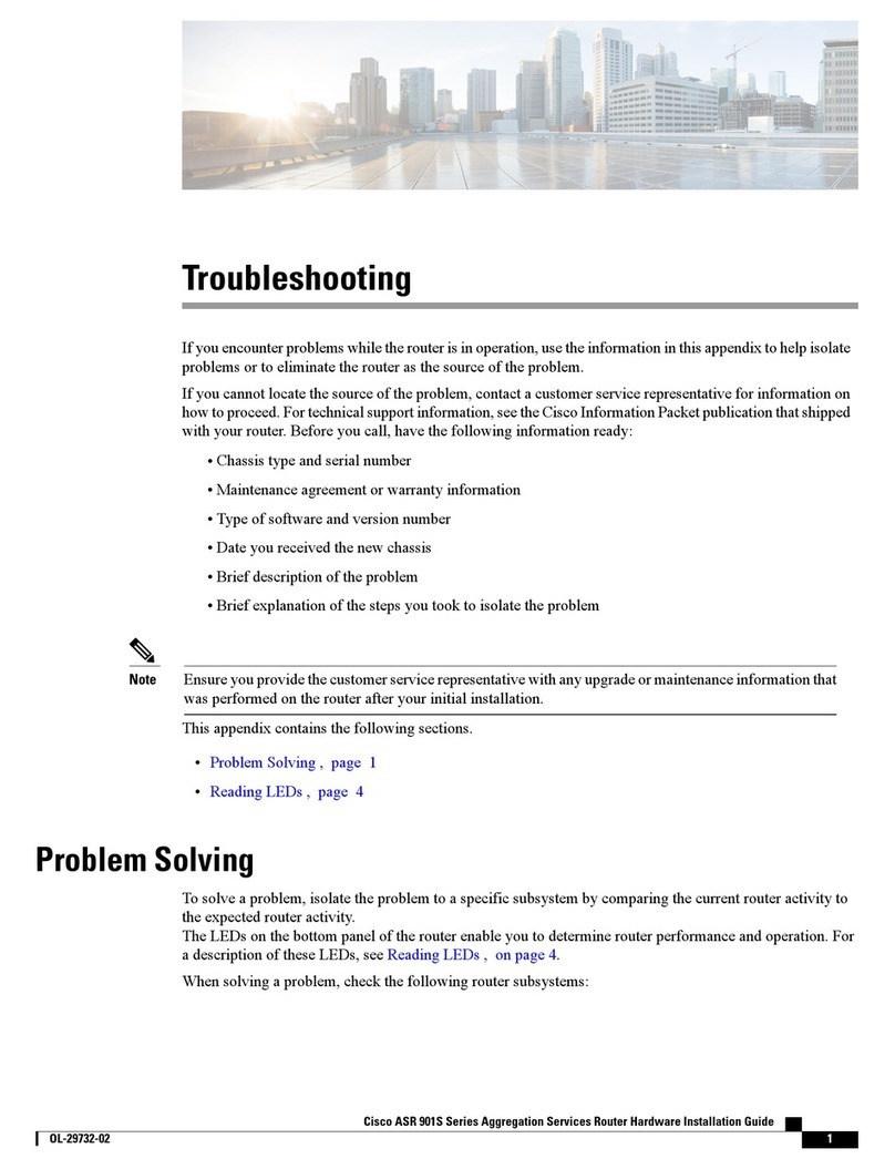 Cisco ASR 901S Series Operating instructions