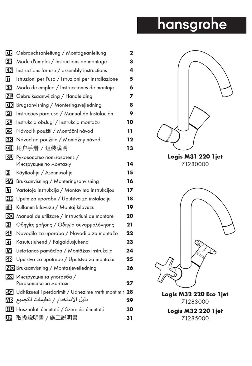 Hans Grohe Logis M31 220 1jet 71280000 Manual