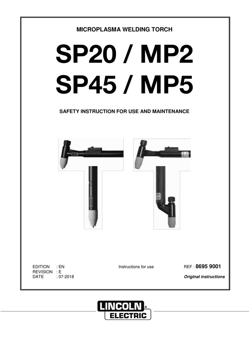 Lincoln Electric SP20/MP2 Series Mounting instructions