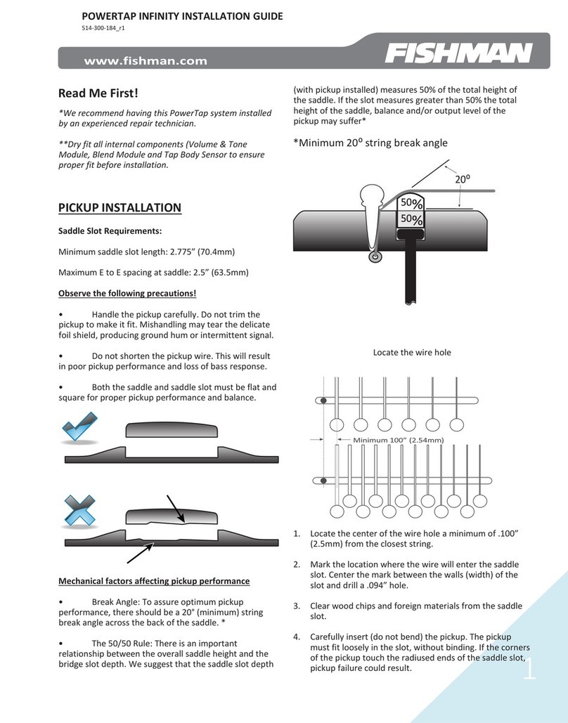 Fishman PowerTap Infinity installation guide