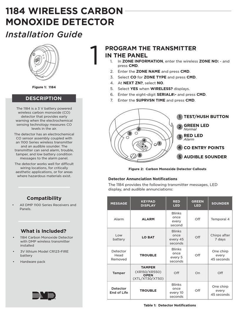 DMP Electronics 1184 installation guide DMP Electronics 1184 installation guide