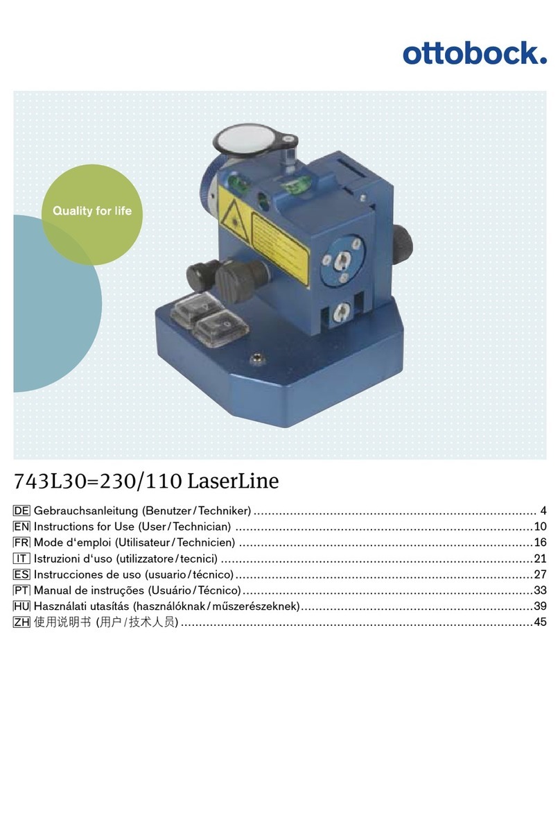 Otto Bock 743L30-230 LaserLine Instructions for use