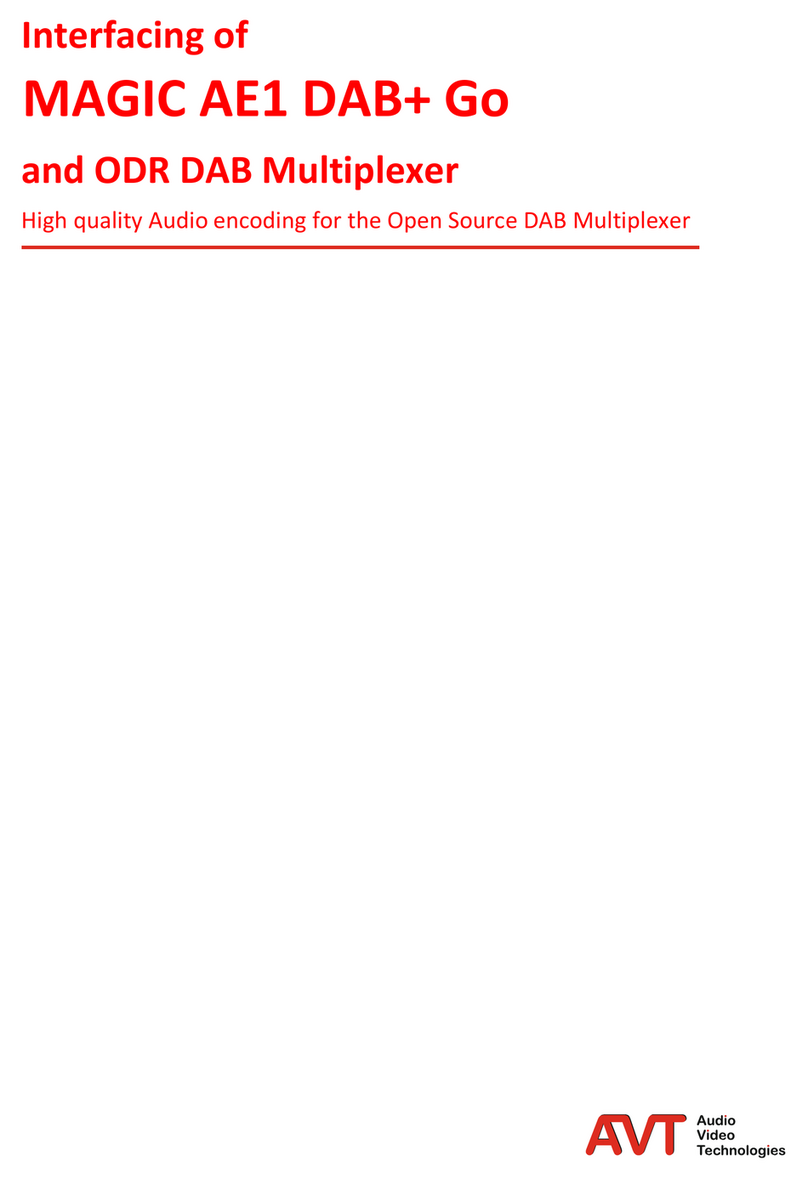 AVT MAGIC AE1 DAB+ User manual