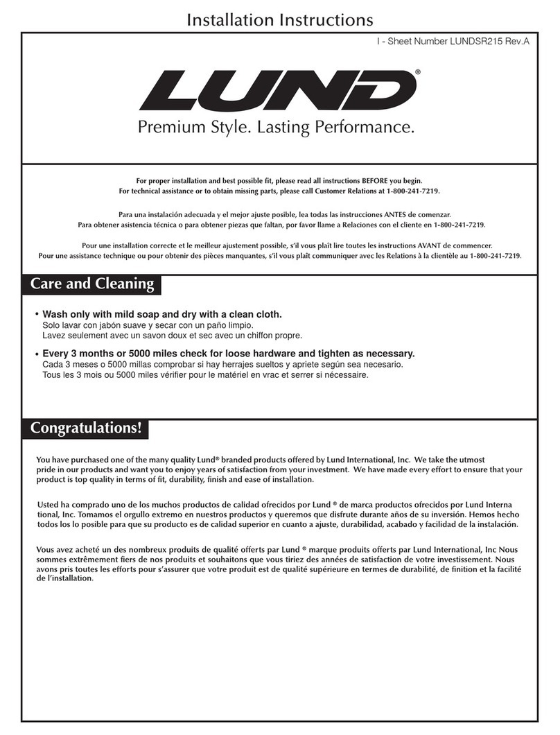 Lund SR2 User manual