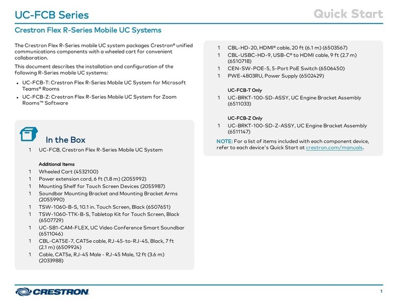 Crestron Flex R Series quick start