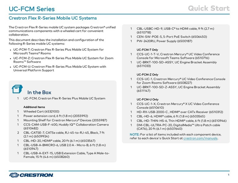 Crestron Flex R Series quick start