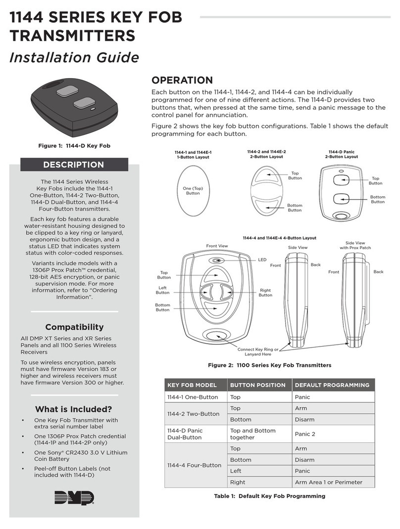 DMP Electronics 1144 Series installation guide