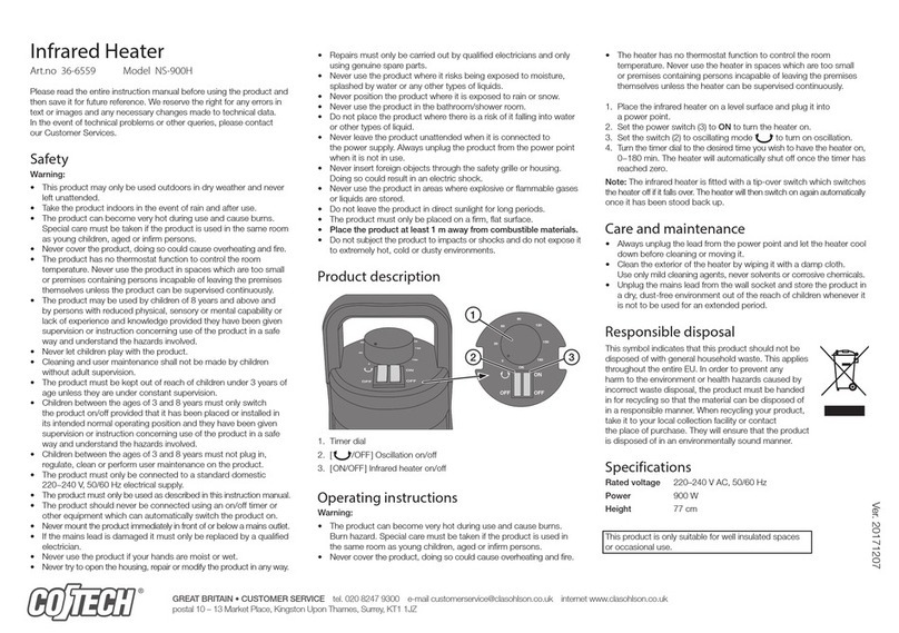 CO/Tech NS-900H User manual