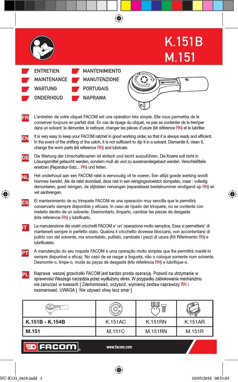 Facom K.151B Operating manual