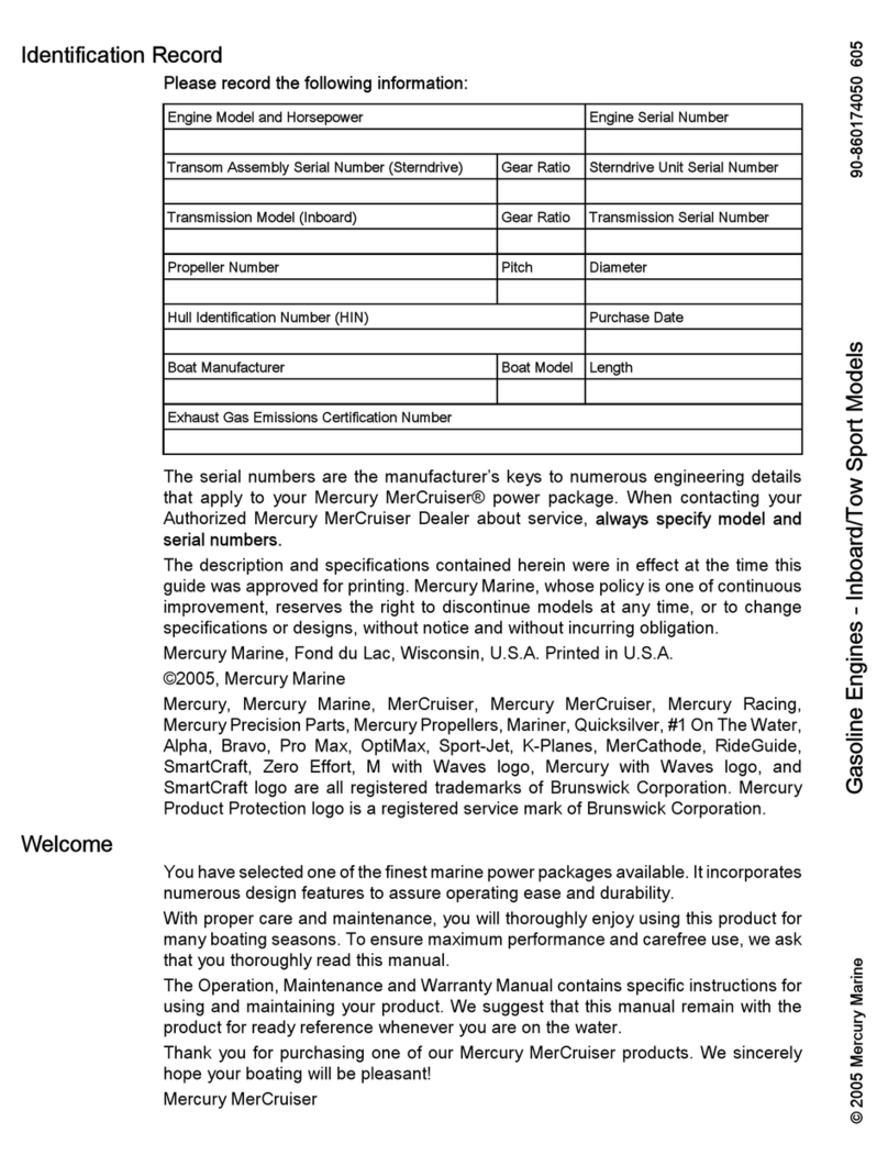 Mercury Inboard 5.7L User manual