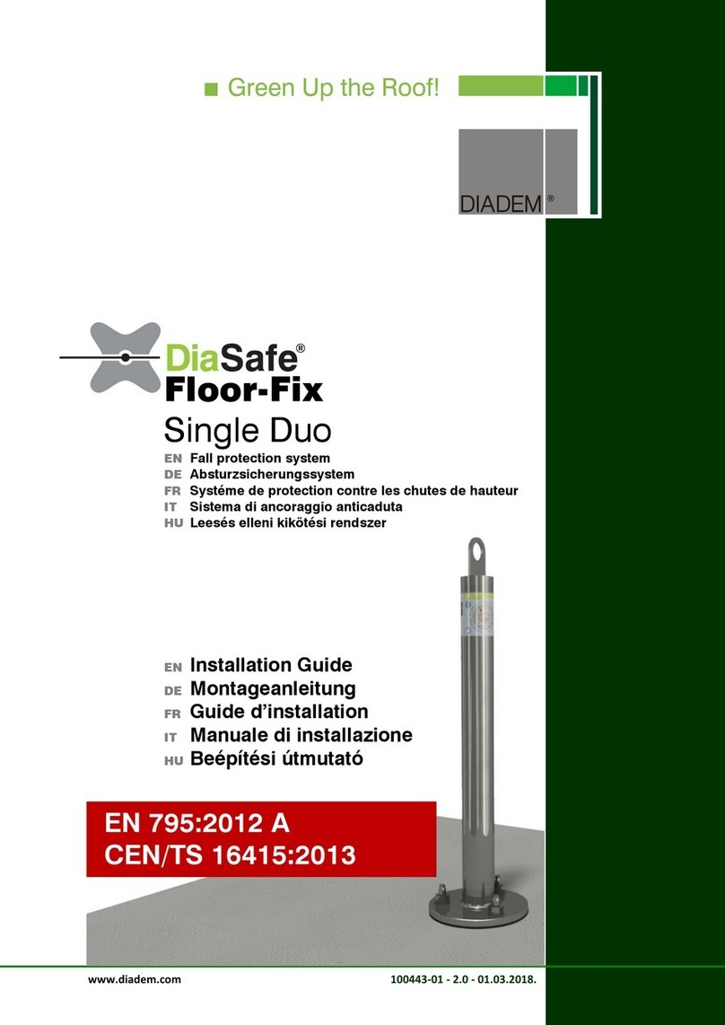 DIADEM DiaSafe Floor-Fix Single Duo installation guide