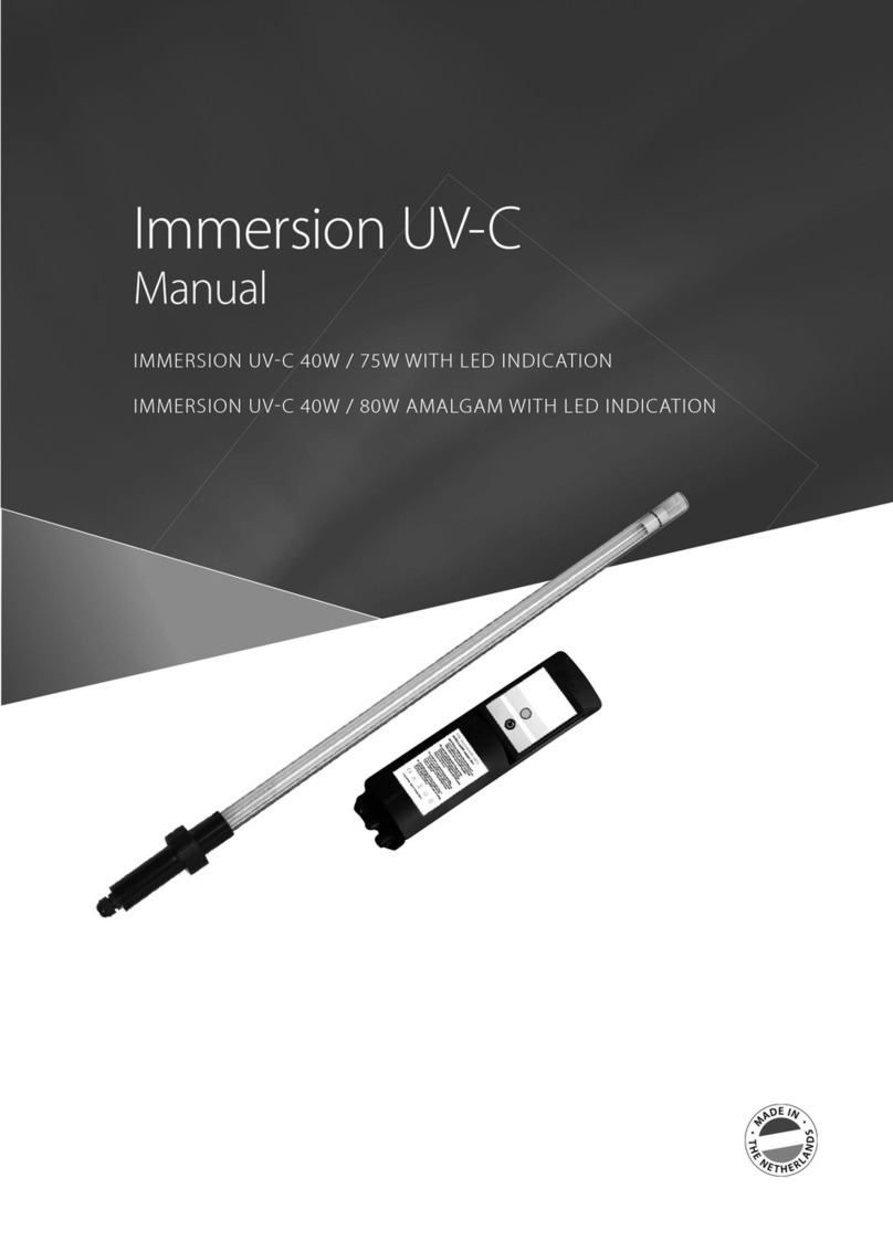 XCLEAR IMMERSION UV-C 40W AMALGAM manual