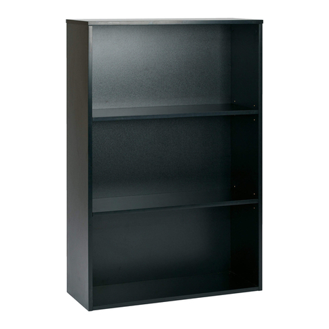 Office Star Products OSP furniture 36 x 12 x 48 3-SHELF BOOKCASE User manual Office Star Products OSP furniture 36 x 12 x 48 3-SHELF BOOKCASE User manual