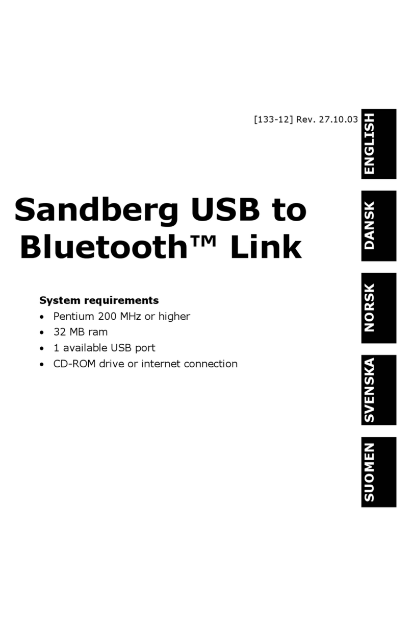 Sandberg USB to Bluetooth Link User manual