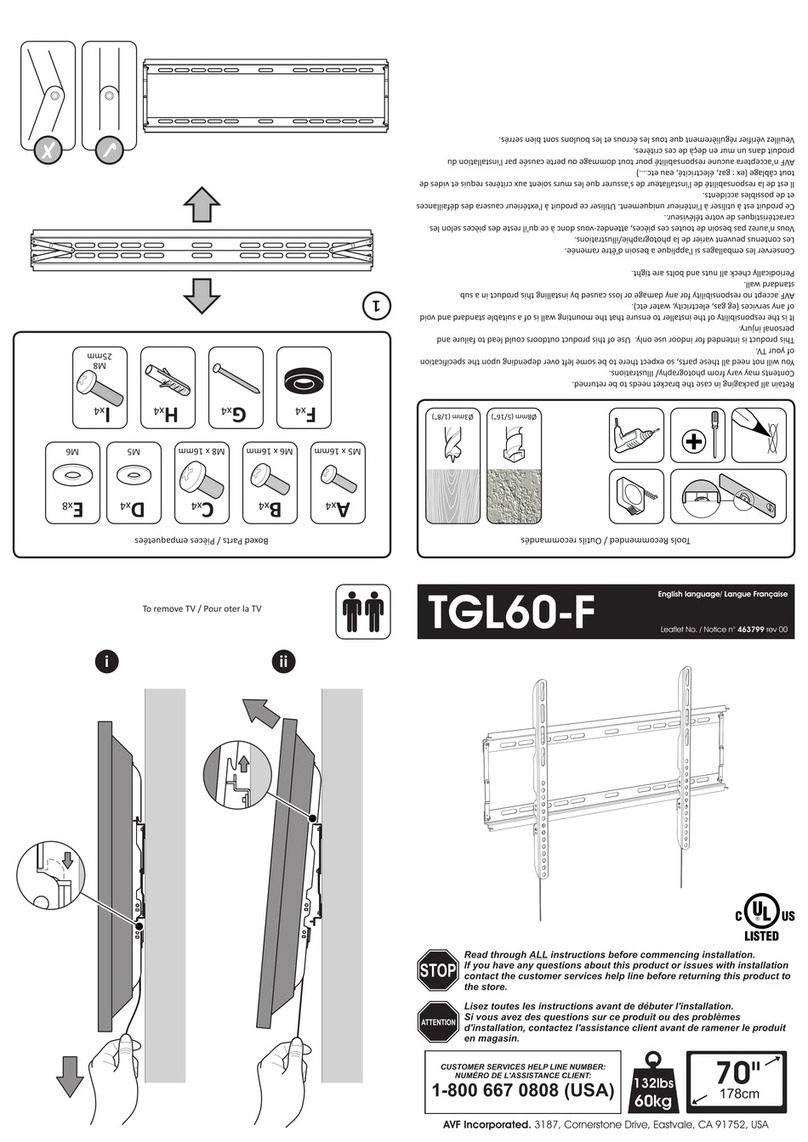 AVF TGL60-F quick start guide