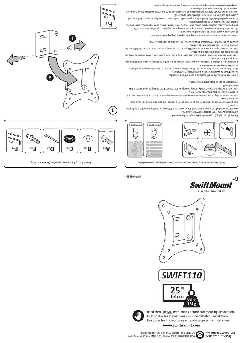 Swift Mount SWIFT110 User manual