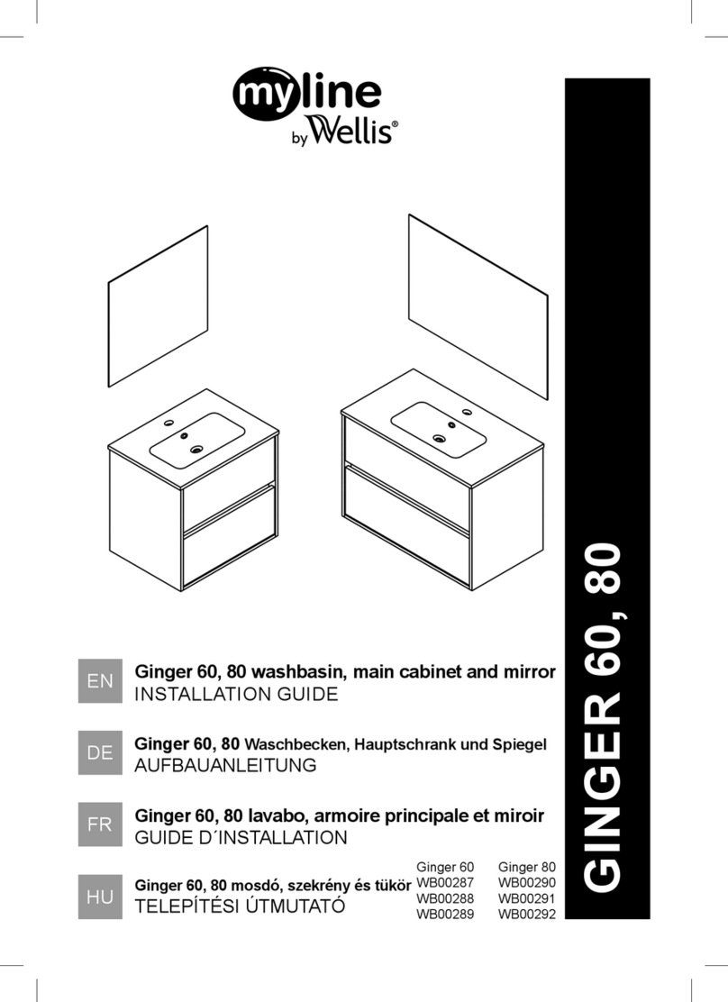 Wellis my line Ginger 60 Series installation guide Wellis my line Ginger 60 Series installation guide