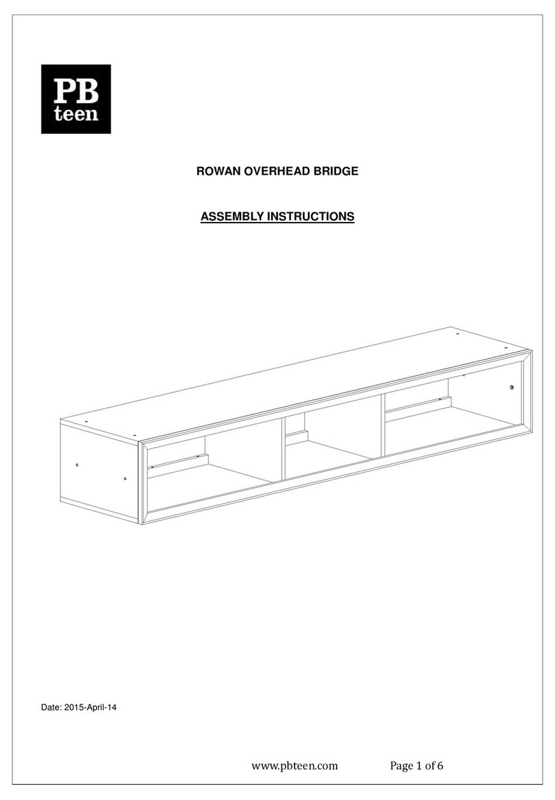 PB TEEN ROWAN OVERHEAD BRIDGE Assembly instructions