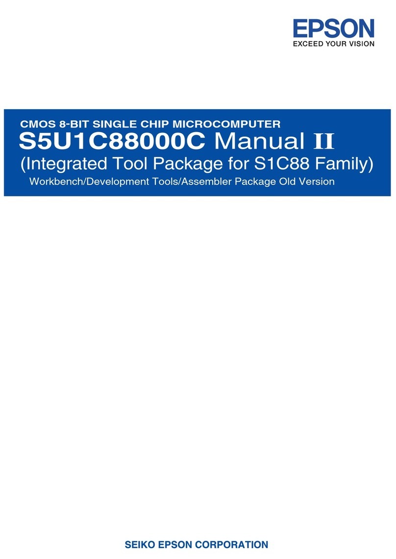 Epson S1C88 Series manual