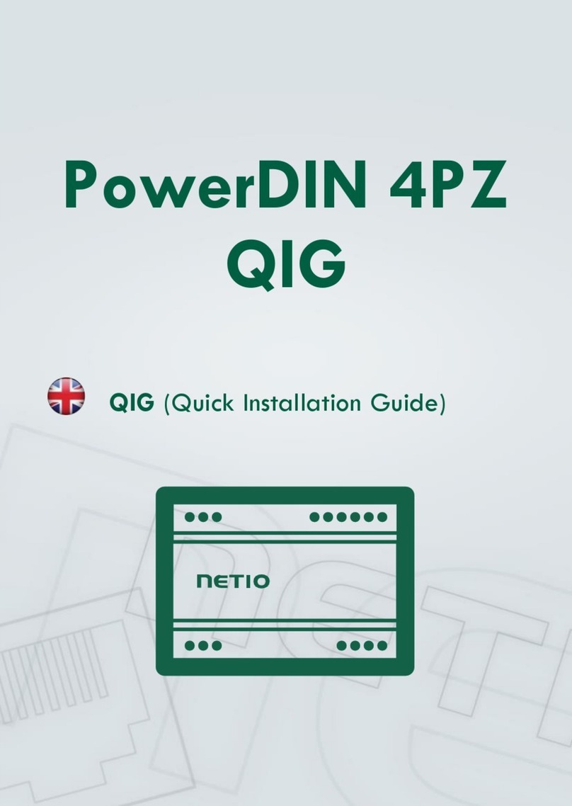 Netio PowerDIN 4PZ Quick installation guide