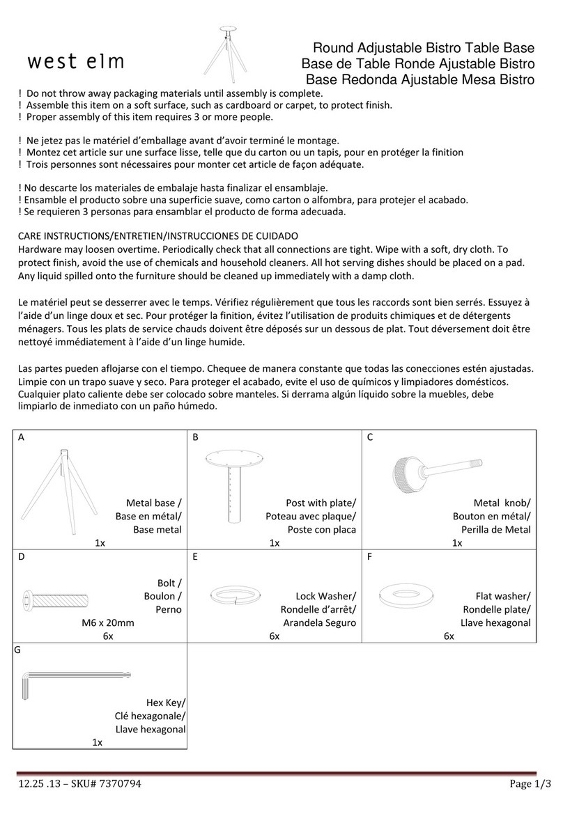 West Elm 7370794 User manual