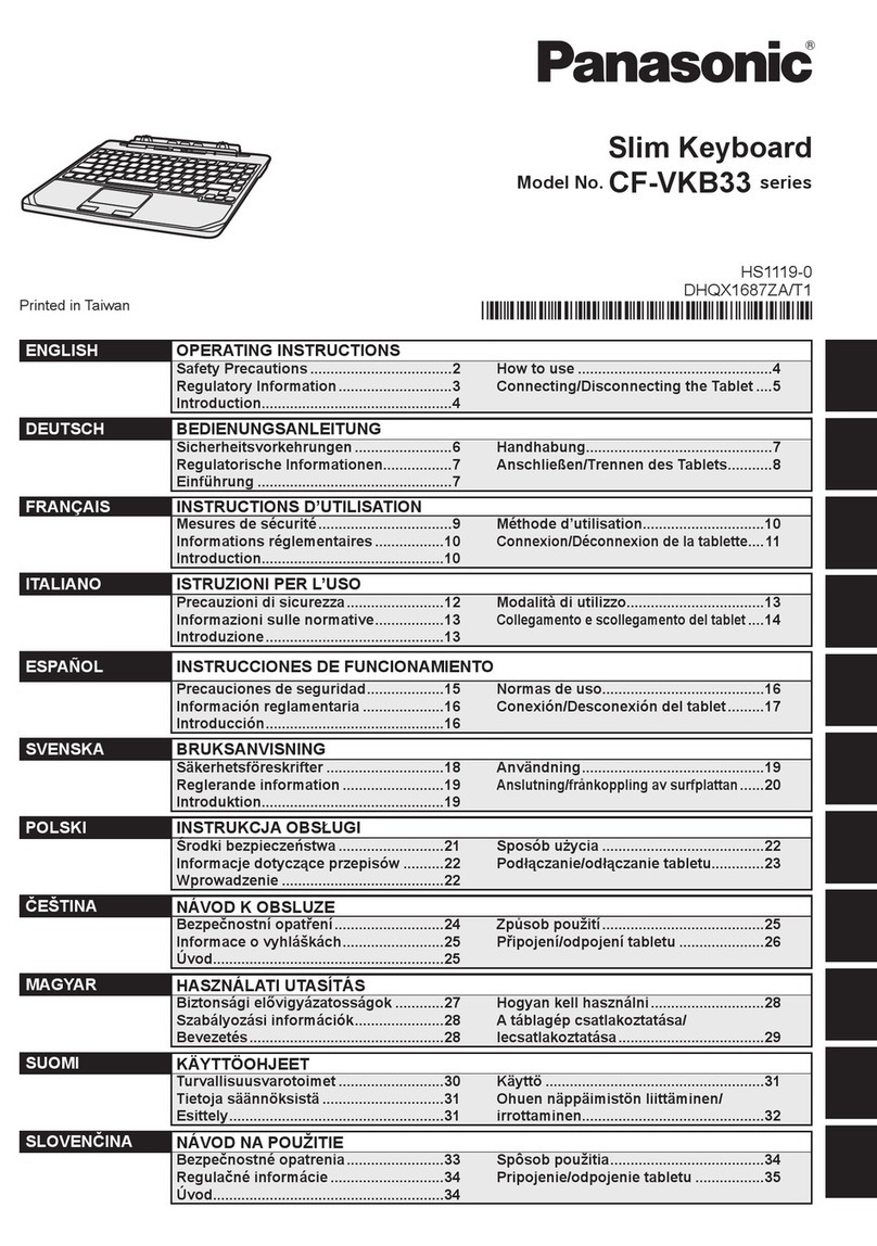 Panasonic CF-VKB33 Series User manual