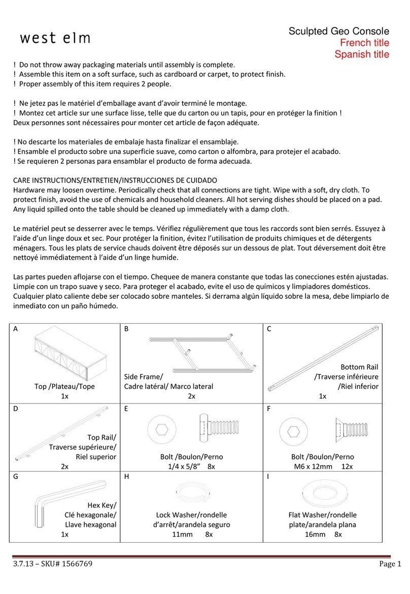 West Elm 1566769 User manual West Elm 1566769 User manual