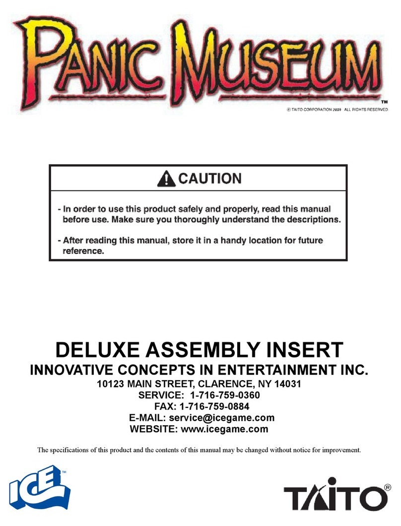 Ice TAITO PANIC MUSEUM DELUXE User manual