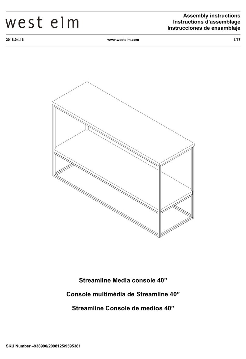 West Elm Streamline 938990 User manual West Elm Streamline 938990 User manual
