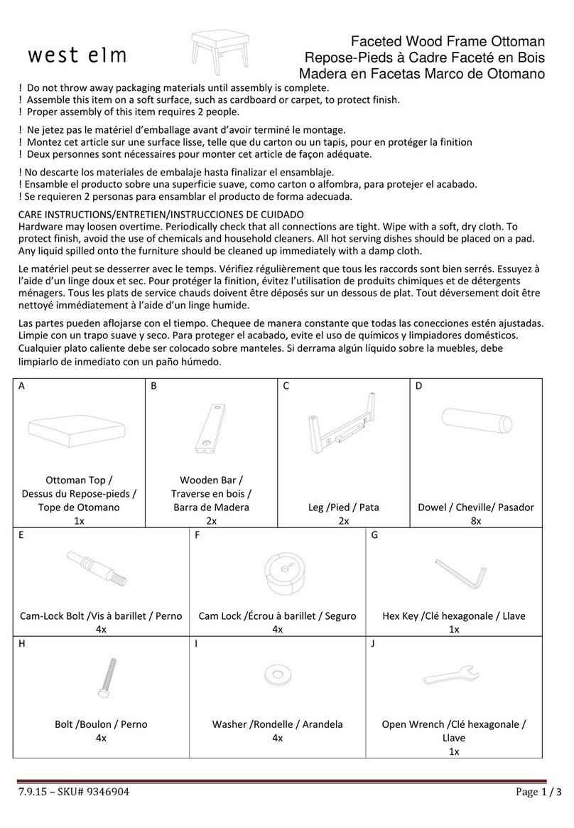 West Elm 9346904 User manual West Elm 9346904 User manual