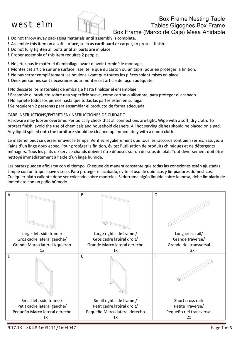 West Elm 4603411 User manual West Elm 4603411 User manual
