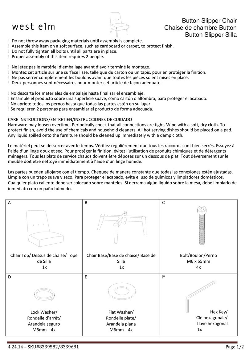 West Elm Button 8339582 quick start guide West Elm Button 8339582 quick start guide