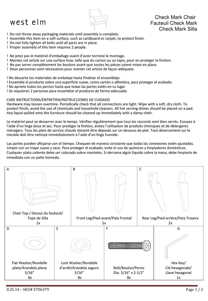 West Elm Check Mark 5706379 User manual