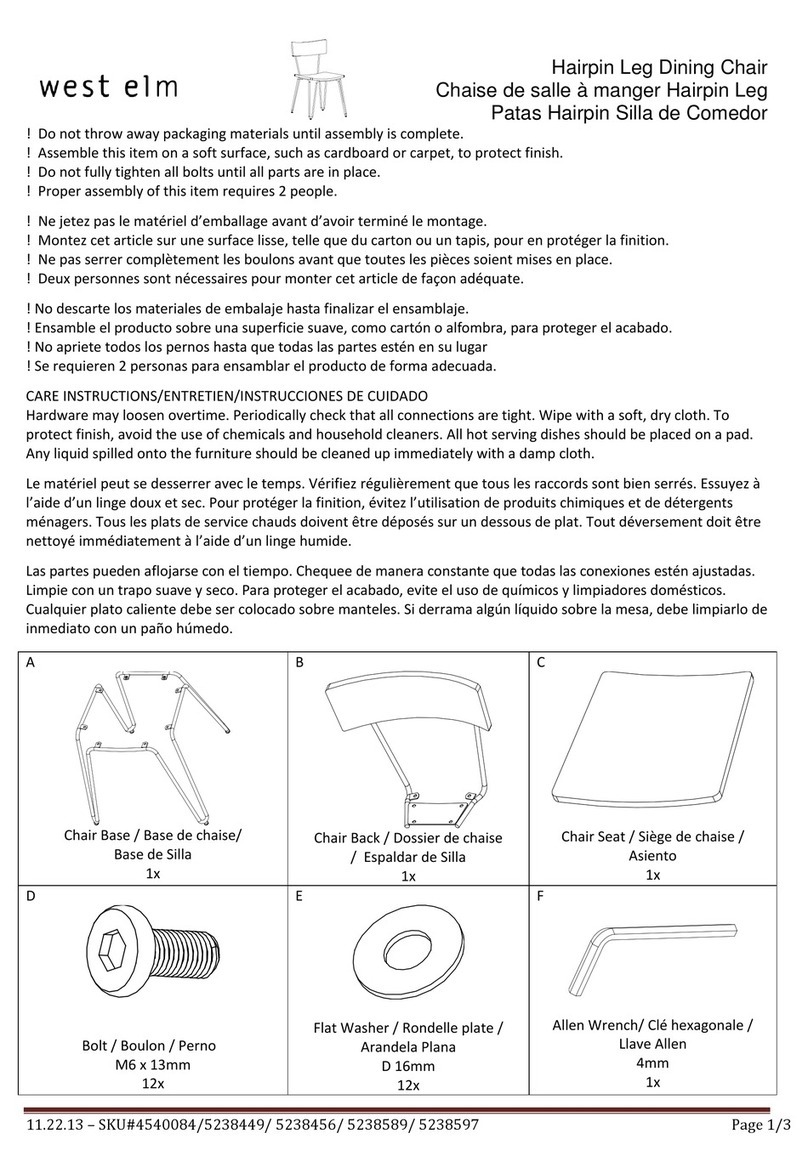 West Elm 4540084 User manual West Elm 4540084 User manual