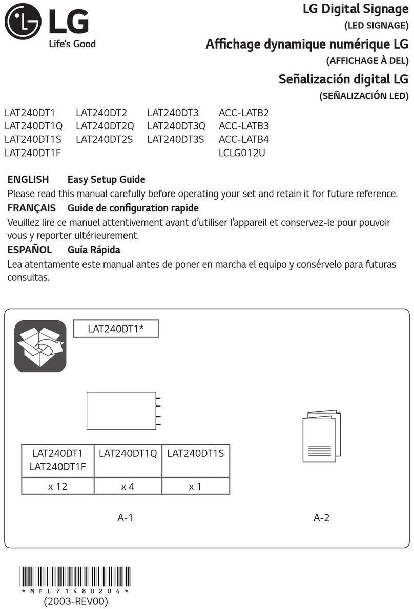 LG LAT240DT1 Quick start guide