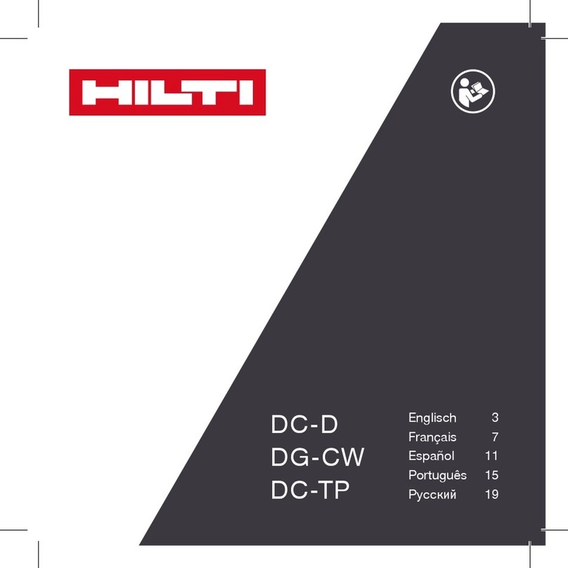 Hilti DC-D User manual