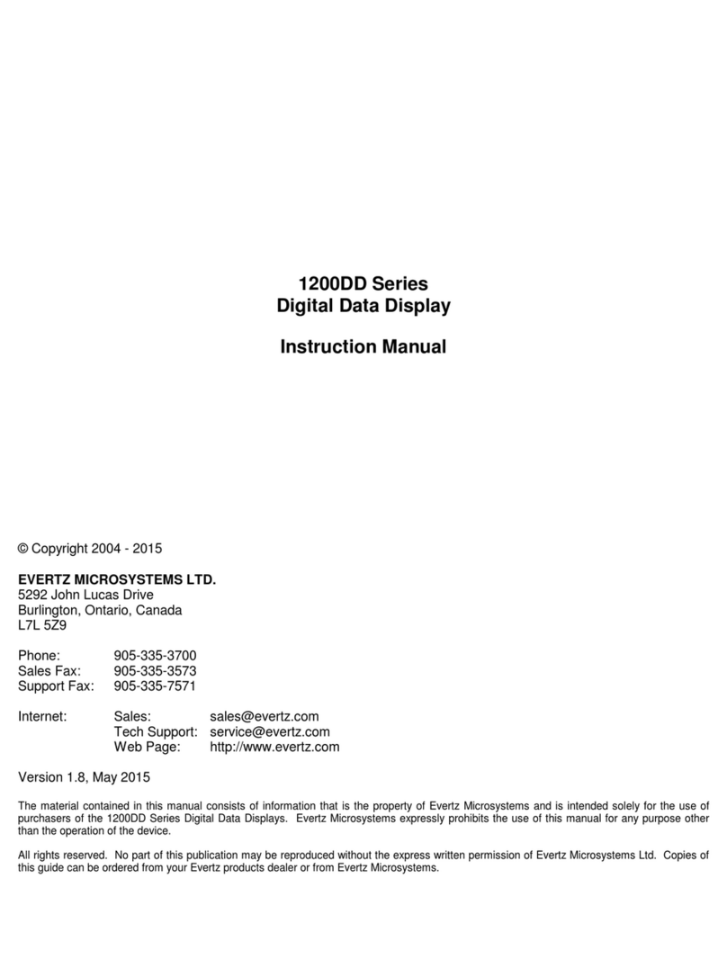 evertz 1200DD Series User manual